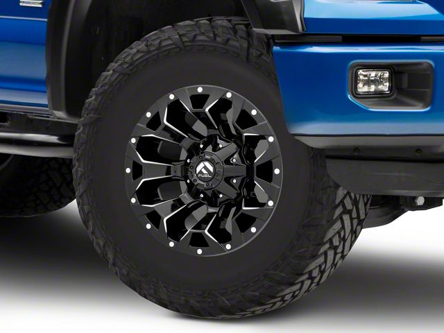Fuel Wheels Assault Gloss Black Milled 6-Lug Wheel; 17x9; -12mm Offset (15-20 F-150)