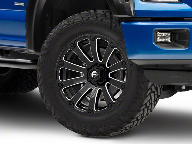 Fuel Wheels Diesel Gloss Black Milled 6-Lug Wheel; 20x9; 1mm Offset (15-20 F-150)