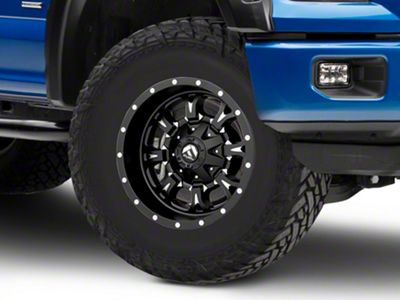 Fuel Wheels Krank Matte Black Milled 6-Lug Wheel; 17x9; -12mm Offset (15-20 F-150)