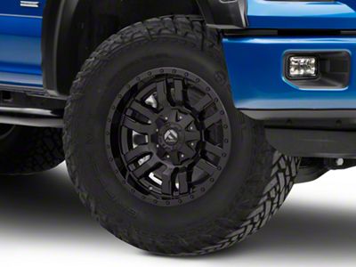 Fuel Wheels Sledge Gloss and Matte Black 6-Lug Wheel; 18x9; 1mm Offset (15-20 F-150)