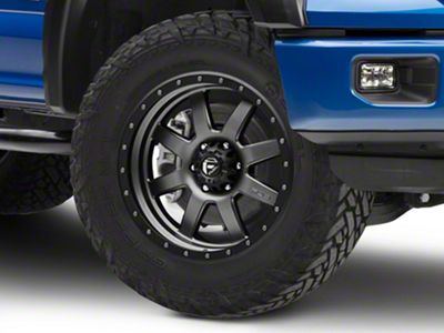 Fuel Wheels Trophy Matte Anthracite with Black Ring 6-Lug Wheel; 20x9; 1mm Offset (15-20 F-150)