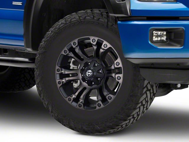 Fuel Wheels Vapor Matte Black Double Dark 6-Lug Wheel; 18x9; -13mm Offset (15-20 F-150)