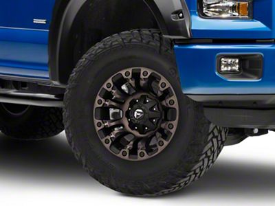Fuel Wheels Vapor Matte Black Machined 6-Lug Wheel; 17x9; -12mm Offset (15-20 F-150)