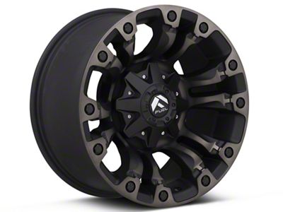 Fuel Wheels Vapor Matte Black Machined 8-Lug Wheel; 18x9; -12mm Offset (17-22 F-350 Super Duty SRW)