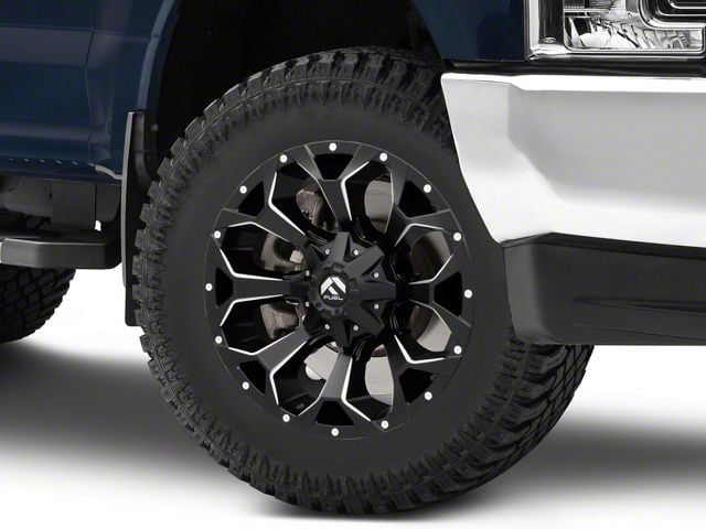 Fuel Wheels Assault Satin Black Milled 8-Lug Wheel; 20x12; -43mm Offset (17-22 F-250 Super Duty)