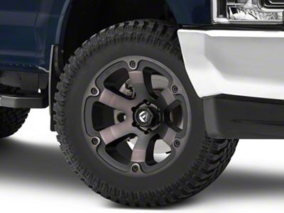 Fuel Wheels Beast Matte Black Machined 8-Lug Wheel; 20x9; 1mm Offset (17-22 F-250 Super Duty)