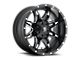 Fuel Wheels Lethal Satin Black Milled 8-Lug Wheel; 20x9; 1mm Offset (17-22 F-250 Super Duty)