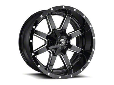 Fuel Wheels Maverick Gloss Black Milled 8-Lug Wheel; 20x9; 1mm Offset (17-22 F-250 Super Duty)