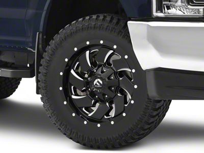 Fuel Wheels Cleaver Gloss Black Milled 8-Lug Wheel; 20x9; 1mm Offset (17-22 F-350 Super Duty SRW)