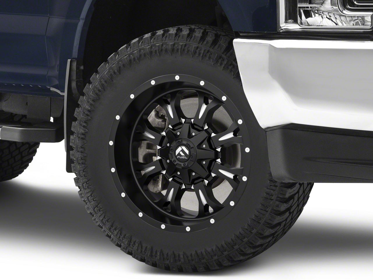 Fuel Wheels F350 Super Duty Krank Matte Black Milled 8Lug Wheel; 20x9