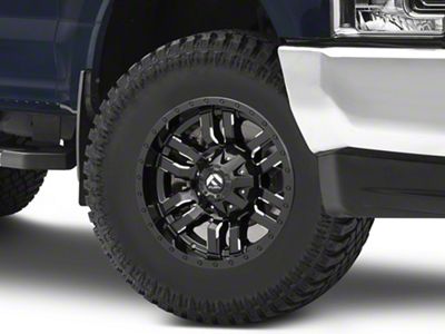 Fuel Wheels Sledge Gloss Black Milled 8-Lug Wheel; 18x9; 1mm Offset (17-22 F-350 Super Duty SRW)