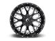 Fuel Wheels Titan Gloss Black Milled 8-Lug Wheel; 20x9; 1mm Offset (17-22 F-350 Super Duty SRW)