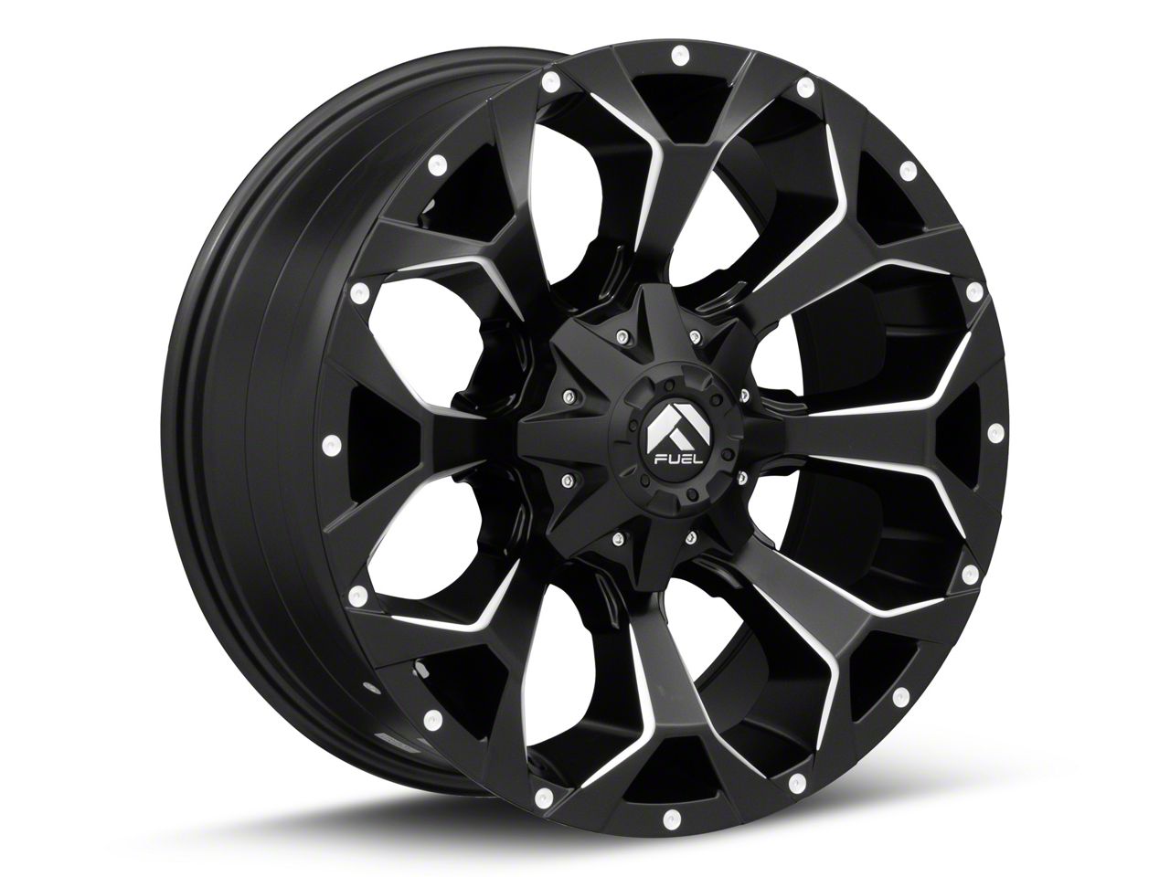 Fuel Wheels F-250 Super Duty Assault Satin Black Milled 8-Lug