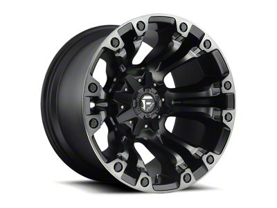 Fuel Wheels Vapor Matte Black Double Dark Tint 8-Lug Wheel; 18x9; 1mm Offset (17-22 F-250 Super Duty)