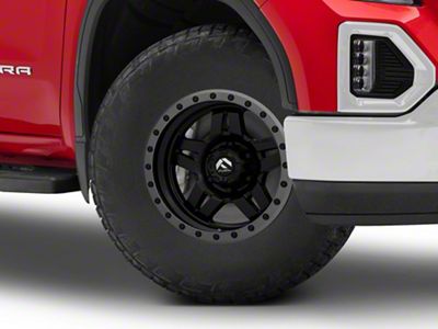 Fuel Wheels Anza Matte Black with Anthracite Ring 6-Lug Wheel; 17x8.5; -6mm Offset (19-25 Sierra 1500)
