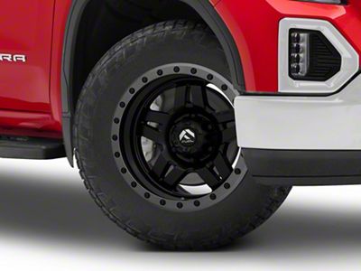 Fuel Wheels Anza Matte Black with Anthracite Ring 6-Lug Wheel; 20x9; 1mm Offset (19-25 Sierra 1500)