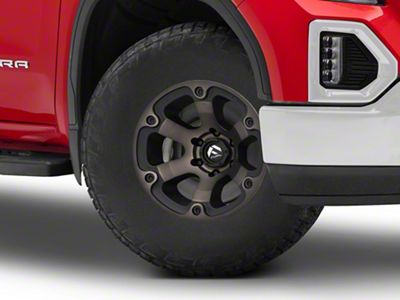 Fuel Wheels Beast Matte Black Machined with Dark Tint 6-Lug Wheel; 17x9; -12mm Offset (19-25 Sierra 1500)