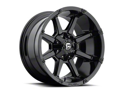 Fuel Wheels Coupler Gloss Black 6-Lug Wheel; 20x9; 1mm Offset (19-24 Sierra 1500)