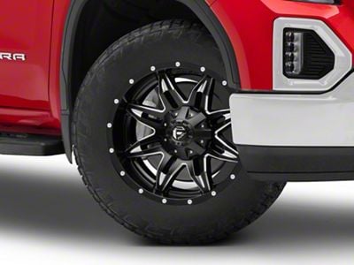 Fuel Wheels Lethal Satin Black Milled 6-Lug Wheel; 20x10; -24mm Offset (19-24 Sierra 1500)