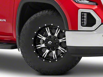 Fuel Wheels NUTZ Matte Black Machined 6-Lug Wheel; 18x9; 1mm Offset (19-25 Sierra 1500)