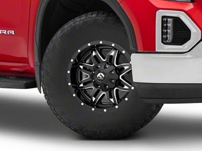 Fuel Wheels Lethal Matte Black Milled 6-Lug Wheel; 17x9; -12mm Offset (19-25 Sierra 1500)