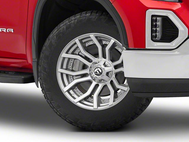 Fuel Wheels Rage Platinum Brushed Gunmetal 6-Lug Wheel; 20x10; -18mm Offset (19-24 Sierra 1500)