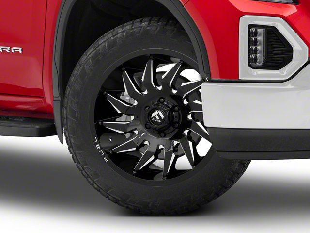 Fuel Wheels Saber Gloss Black Milled 6-Lug Wheel; 22x10; -18mm Offset (19-24 Sierra 1500)