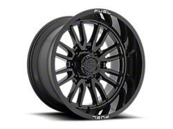 Fuel Wheels Clash Gloss Black 8-Lug Wheel; 22x12; -44mm Offset (20-25 Sierra 2500 HD)
