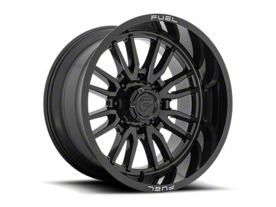 Fuel Wheels Clash Gloss Black 8-Lug Wheel; 22x12; -44mm Offset (20-25 Silverado 2500 HD)