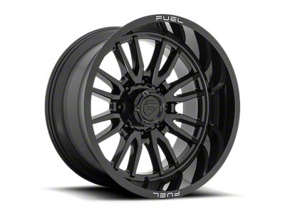 Fuel Wheels Clash Gloss Black 8-Lug Wheel; 22x12; -44mm Offset (20-24 Silverado 3500 HD SRW)
