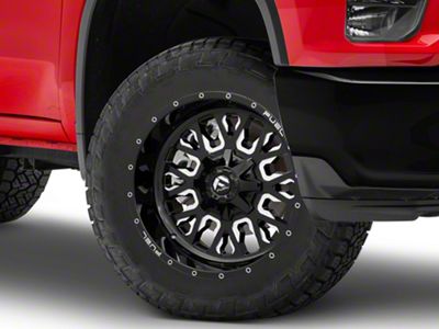 Fuel Wheels Stroke Gloss Black Milled 8-Lug Wheel; 20x9; 20mm Offset (20-25 Silverado 3500 HD SRW)