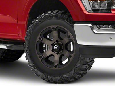 Fuel Wheels Beast Matte Black Machined 6-Lug Wheel; 18x9; 20mm Offset (21-25 F-150)