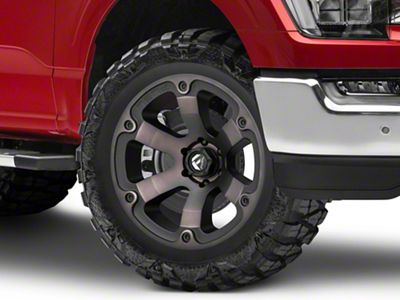 Fuel Wheels Beast Matte Black Machined 6-Lug Wheel; 20x9; 1mm Offset (21-24 F-150)