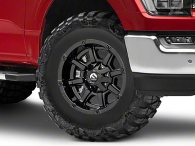 Fuel Wheels Coupler Gloss Black 6-Lug Wheel; 17x9; -12mm Offset (21-25 F-150)