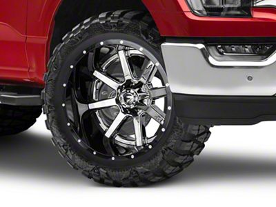Fuel Wheels Maverick Chrome with Gloss Black Lip 6-Lug Wheel; 22x14; -70mm Offset (21-25 F-150)