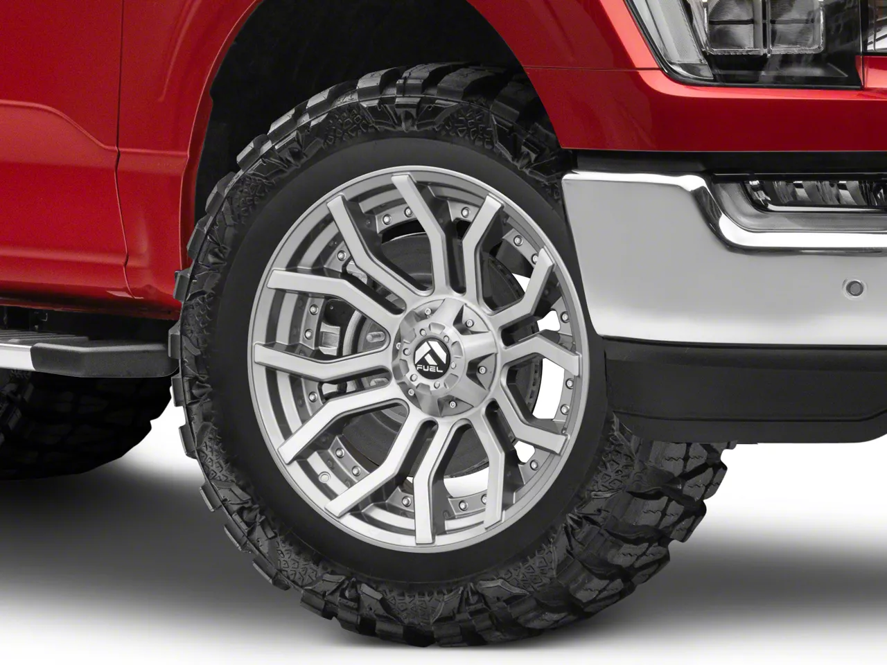 Fuel Wheels F-150 Rage Platinum Brushed Gunmetal 6-Lug Wheel; 20x9  