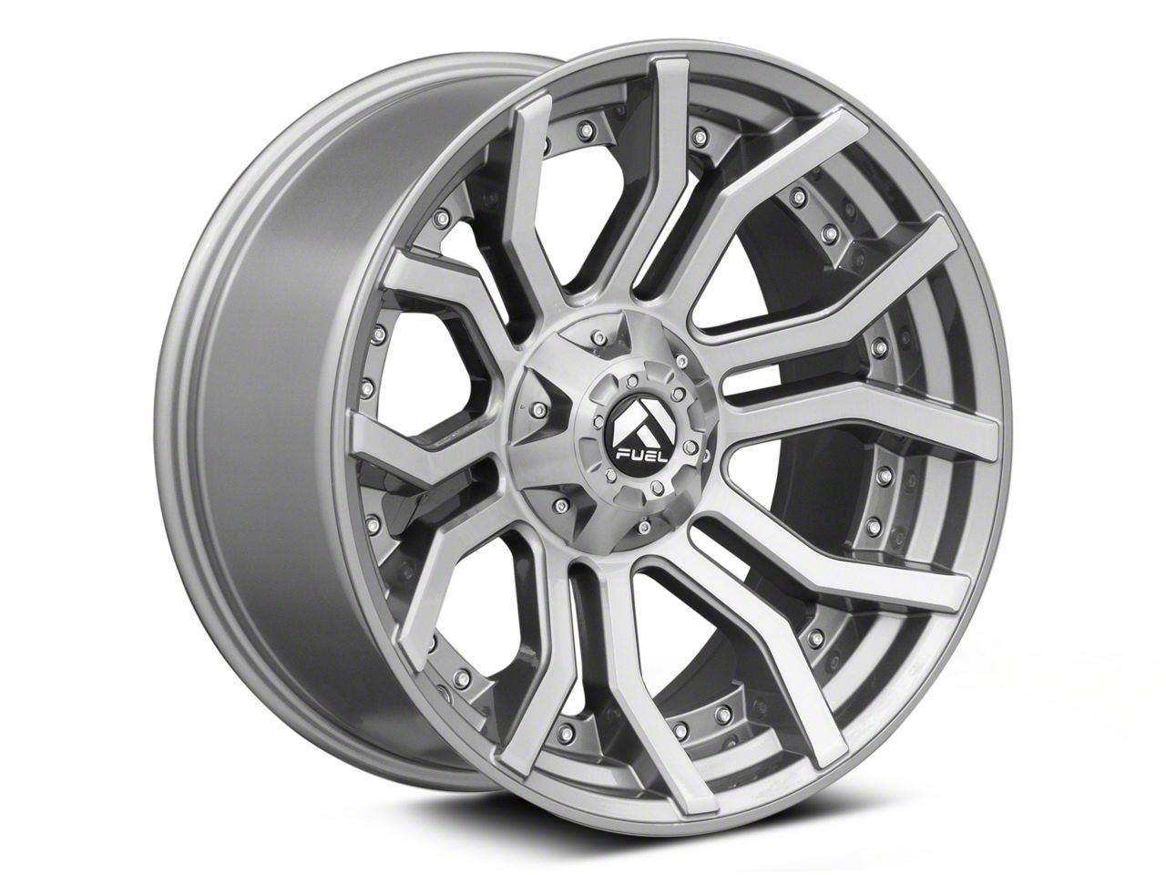 Fuel Wheels F-150 Rage Platinum Brushed Gunmetal 6-Lug Wheel; 20x9  