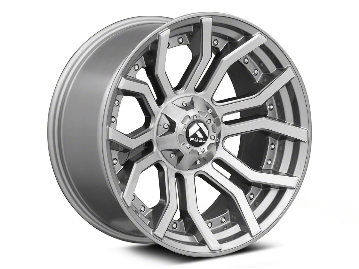 Fuel Wheels F-150 Rage Platinum Brushed Gunmetal 6-Lug Wheel; 20x9 