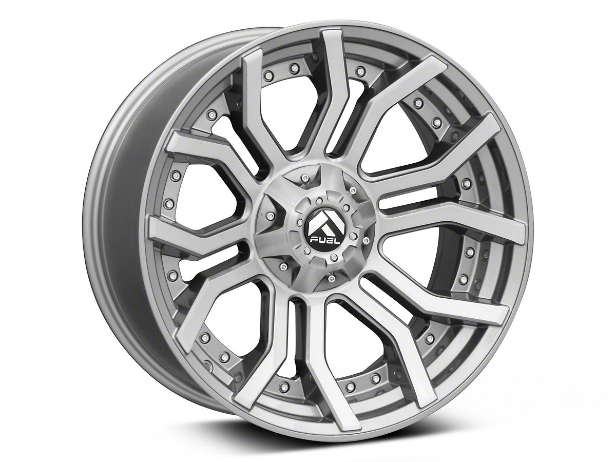 Fuel Wheels F-150 Rage Platinum Brushed Gunmetal 6-Lug Wheel; 20x9 