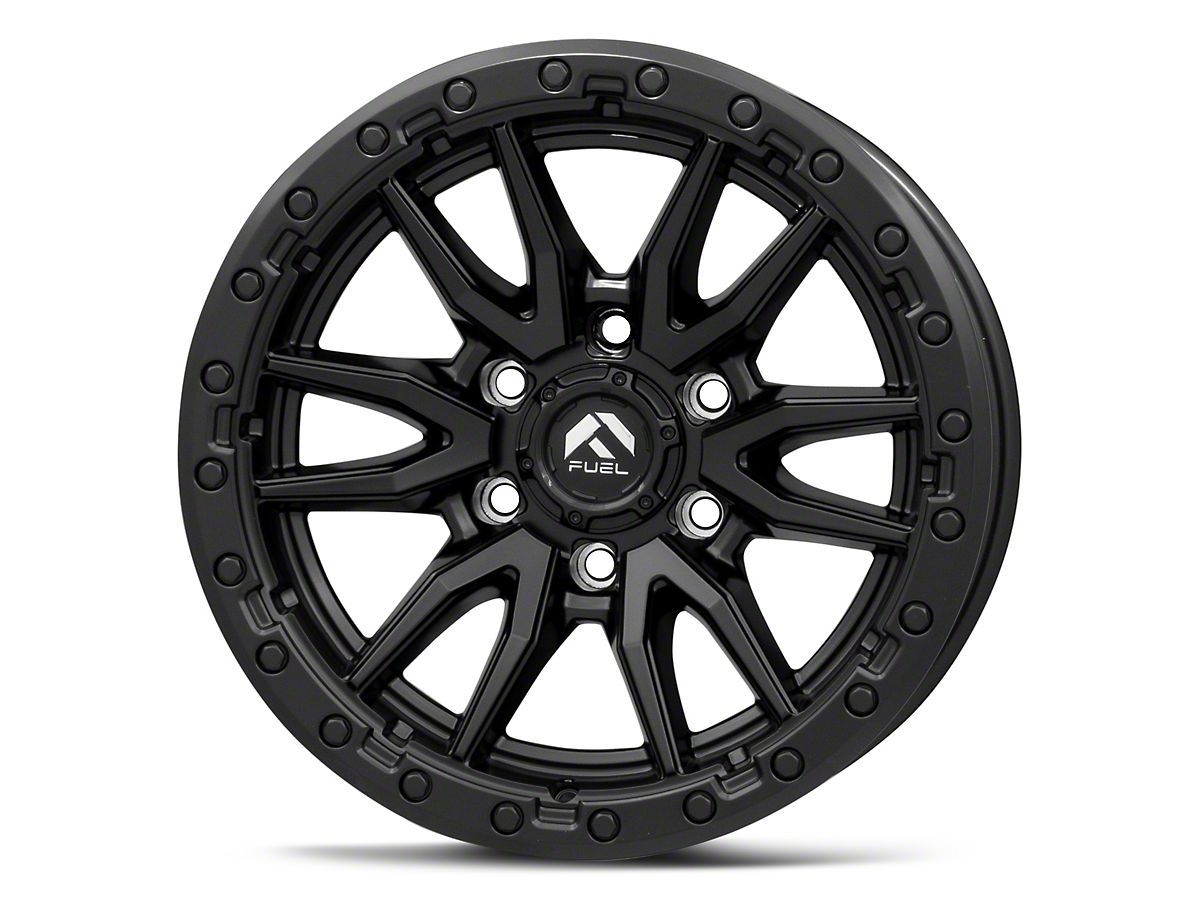 Fuel Wheels F-150 Rebel Matte Black 6-Lug Wheel; 17x9; 1mm Offset  