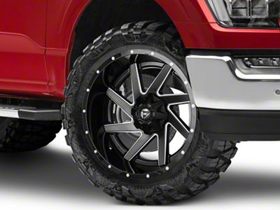 Fuel Wheels Renegade Matte Black Milled 6-Lug Wheel; 22x12; -44mm Offset (21-25 F-150)