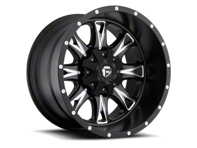 Fuel Wheels Throttle Matte Black Milled 6-Lug Wheel; 22x14; -76mm Offset (21-25 F-150)