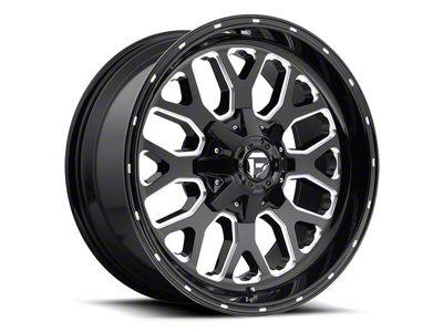 Fuel Wheels Titan Gloss Black Milled 6-Lug Wheel; 20x9; 1mm Offset (21-25 F-150)