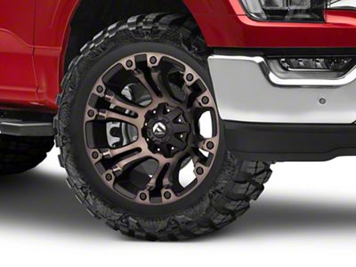 Fuel Wheels Vapor Matte Black Machined 6-Lug Wheel; 20x10; -18mm Offset (21-25 F-150)