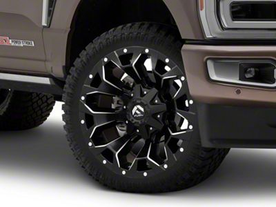 Fuel Wheels Assault Matte Black Milled 8-Lug Wheel; 22x10; -18mm Offset (23-25 F-250 Super Duty)