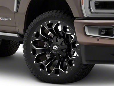 Fuel Wheels Assault Matte Black Milled 8-Lug Wheel; 22x12; -44mm Offset (23-25 F-250 Super Duty)