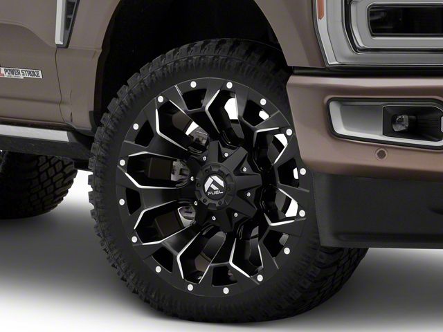 Fuel Wheels Assault Matte Black Milled 8-Lug Wheel; 22x12; -44mm Offset (23-24 F-250 Super Duty)