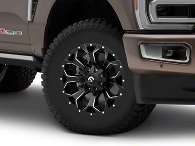 Fuel Wheels Assault Satin Black Milled 8-Lug Wheel; 18x9; 1mm Offset (23-25 F-250 Super Duty)