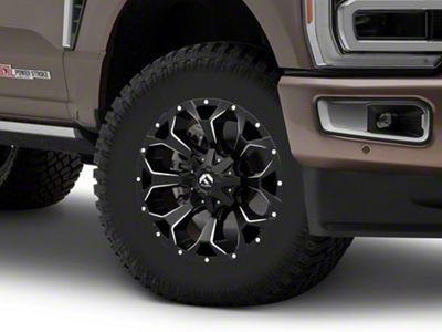 Fuel Wheels Assault Satin Black Milled 8-Lug Wheel; 18x9; 1mm Offset (23-24 F-250 Super Duty)