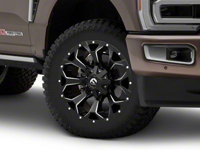 Fuel Wheels Assault Satin Black Milled 8-Lug Wheel; 20x10; -18mm Offset (23-25 F-250 Super Duty)